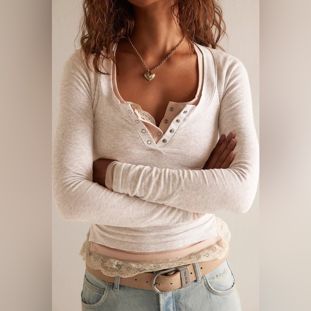 Free People Intimately Wide Awake Layering Top